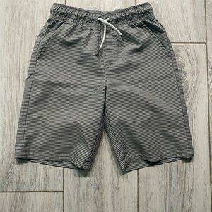 Boys Cat & Jack Gray Striped Shorts; 8/10